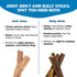12 Inch 12 Count (Pack 1) Best Bully Sticks Beef Jerky for Dogs - of - All-Natural, High-Protein Gullet, Rawhide Free