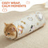27.6" BFNN Cat Grooming Wrap for Cutting Nails, Anti-Escape Calming Cat Swaddle Wrap for Medicine, Nail Clipping, Teeth