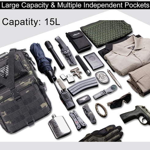 Pack Backpack HAOMUK Tactical Sling Bag Military Rover Shoulder Sling EDC Molle Assault Range Bag