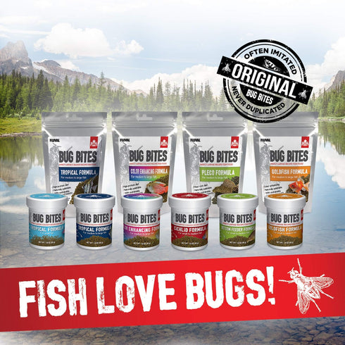 Fluval Bug Bites Tropical Fish Food, Large Granules for Medium to Large Sized Fish, 1.59 oz., A6578.