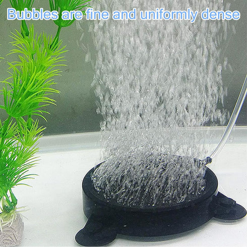 kathson 8 Inch Aquarium Air Stone Hydroponics Disc Aerator with Suction Cups for Pond Decoration
