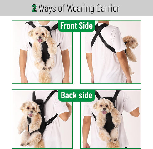 Mr. Pen Adjustable Pet Dog Carrier Backpacks - Hiking Travel Backpack for Dogs, Puppy Front Carrier