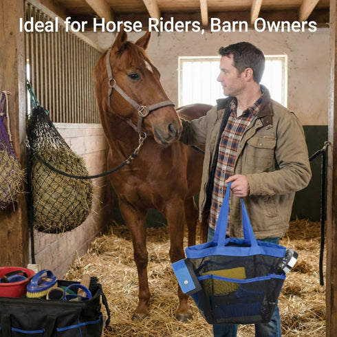 13 Set Piece Horse Grooming Kit, Horse Brushes for Grooming Supplies with Portable Bag, Horse Brush & Curry Comb