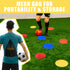 Spot Markers for Sports 9 Inch - Non Slip Rubber Agility Poly Spots Marker Field Flat Cone for Kids Training