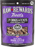 Northwest Naturals Raw Rewards Freeze-Dried Pork Liver Treats for Dogs and Cats, Healthy, 3 Oz
