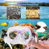 Set Packages, Swimming Kids Mask Fins Snorkel Snorkeling with Diving Mask, Snorkel, Adjustable Swim Fins, Mesh Bag