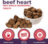 3 oz Momentum Carnivore Nutrition Freeze-Dried Beef Heart Dog Treats & Cat Treats Single-Ingredient, High-Protein