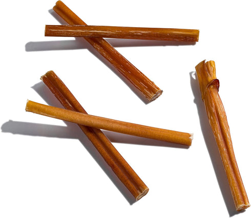 Jack&Pup Premium Thin Dog Bully Sticks 6 inch Bully Sticks for Dogs, (10 Pack) Healthy Dog Treats Bully Sticks Odor Free Bully Sticks for Small Dogs - 100% Beef Dog Chews, Pizzle Chew Sticks for Dogs