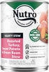 NUTRO HEARTY STEW Adult Natural Grain Free Wet Dog Food - Cuts in Gravy, Roasted Turkey, Sweet Potato & Green Bean
