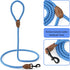 Mile High Life Mountain Climbing Dog Rope Leash, Genuine Leather Connection, 48 Inch