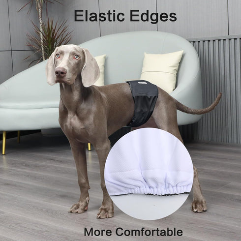 Diapers,5 Pack JoyDaog Reusable Dog Belly Bands for Male Dogs Premium Washable Dog Diapers Male Puppy Nappies Wrap,S