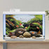 AWERT 36x20 inches Stone Aquarium Background, Aquatic Plant River Bed & Lake Seaweed Vinyl