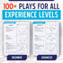100+ Murray Sporting Goods Basketball Playbook - Coaches Journal Notebook with Over Plays - Perfect Coaching Equipment