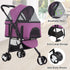 3-Wheels 3-in-1 BestPet Premium Multifunction Pet Stroller for Medium Small Dogs & Cats - Detachable Carrier