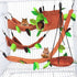 Hamiledyi 5PCS Hanging Bed & Hideout Set - Cotton Hamster Hammock, Tunnel, Swing Accessories for Dwarf Hamster, Rat,