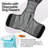 Lelepet Dog Diapers Female Washable, Reusable Puppy Doggie Pet Panties for Dogs in Heat, Adjustable Dog Diapers