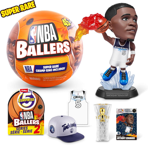 5 2 3 (2 Surprise NBA Ballers Series by ZURU, Licensed NBA Collectible, Surprise Unboxing Basketball Collectible Sports