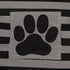 Bone Dry Pet Storage Collection Striped Paw Patch Bin, Small Rectangle, Black