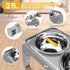 Elevated Dog Bowls for Small Medium Dogs, 3 Height Adjustable Stand with 2 Thick 6" Stainless Steel Bowls