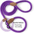 Mile High Life Slip Leads for Dogs | Heavy Duty Dog Training Leash | 4 Feet No Pull Slip Leashes w Leather Tip | Purple Rope Lead for Dogs Outside