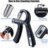 Steelway Grip Strength Trainer Set of 2 Pack, Adjustable Resistance Hand Grip Strengtheners