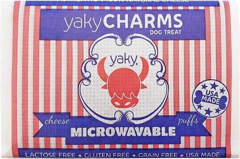 Himalayan Dog Chew YakyCharms Cheese Popcorn Dog Treats | 100% Yak Cheese, Microwavable, Gluten, Grain, Lactose Free,
