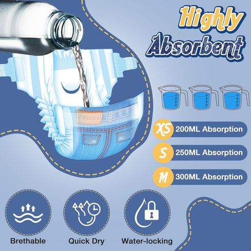 60 Count MICOOYO Disposable Cat Diapers, Cat Diapers for Female Cats with Ultra Stretchy, Puppy Diaper Super Absorbent
