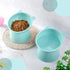 Zhehao 2 Pieces Plastic Raised Bowl Set, Tilted Elevated Cat Food and Water Bowls, Anti Vomit Dishes for Cats and Small