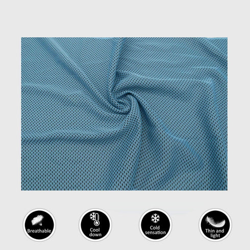 6 Pack INNOLIFE Cooling Towels Breathable Ice Towel for Sports, Gym, Fitness, Running, Hiking, Yoga - Blue