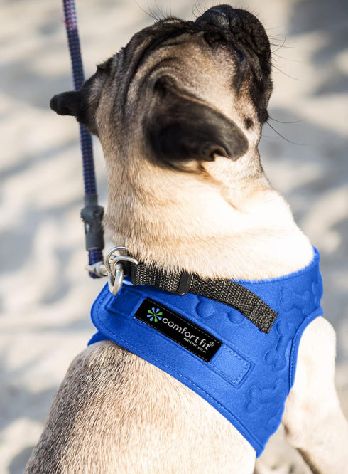 Comfort Fit Dog Harness No Pull, Adjustable Buckles, Soft Padded Reflective Vest for Small Medium Large Dogs
