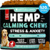 Hemp Calming Chews for Dogs - Dog Calming Chews - Dog Anxiety