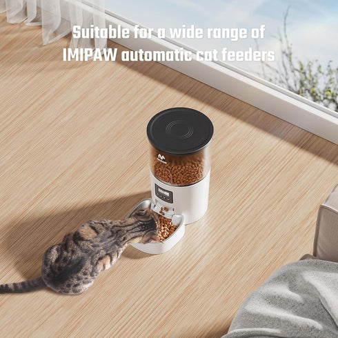 Stainless Steel Cat Bowls for Automatic Pet Feeder, Whisker Fatigue Relief, Easy to Clean Friendly Shape