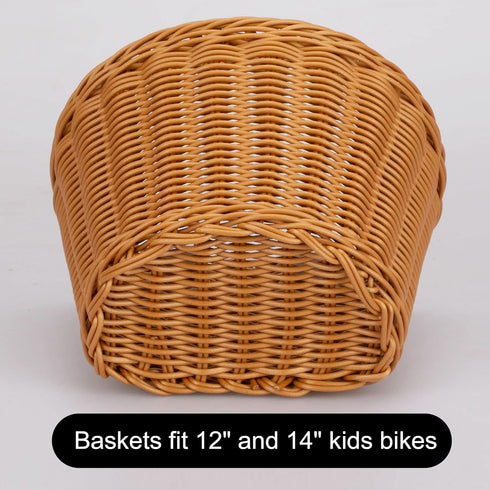 Kids Bike Basket for Boys and Girls, Front Toddler Tiny Tricycle Baskets, Strider Bike Accessories, Small Scooter
