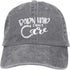 KKMKSHHG Adjustable Vintage Cotton Denim Dad Hat, Barn Hair Don't Care Baseball Cap for Men and Women
