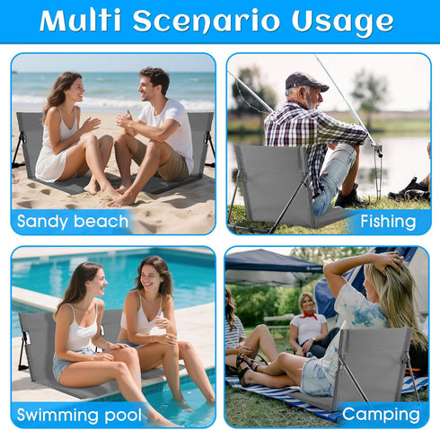 NamcheBarwa 2 Pack Foldable Pool Side Chairs, Poolside Chairs for Edge of Pool Portable Camping Folding Chair,Beach