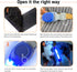 LaRoo Light Up Dog Collar with Nylon Stickers, Universal Glowing Accessories for Leash Harness, Silicone Waterproof LED