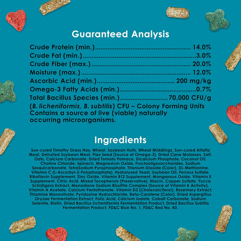 Immune 5 Kaytee Forti-Diet Pro Health Nourish+Protect Guinea Pig Food, Comprehensive Nutrition Backed by Science