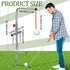 Poen Golf Swing Trainer - 1 Set Training Iron Practice Swing Groover with 3 Height Indoor Golf Simulator Accessories