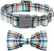 Lionet Paws Dog and Cat Collar with Bowtie, Adjustable Grid Collar for Small to Large Dogs