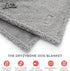 Waterproof Dog Blankets for Large Dogs, Washable Sherpa Blanket for Bed, Pet Covers for Couches, 40x60, Light Grey