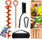 Eurmax USA Heavy Duty Dog Tie Out Stake for Large Dogs up