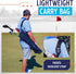 Murray Sporting Goods Golf Sunday Bag, Black Lightweight Travel Carry Bag with Cushioned Shoulder Strap
