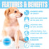 POOPH Pet Wipes for Puppy & Dog Grooming, 100 Count Pack - On-the-Go Odor Control for Paws, Butt, Ear, Face, and Fur
