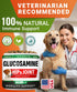 w/Omega-3 120 Glucosamine Treats for Dogs - Joint Supplement Fish Oil - Chondroitin, MSM - Advanced Mobility Chews