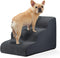 GARMART 3-Step Dog Stairs for Bed, Washable Cover, Durable High Density Foam for Small Dogs, Grey