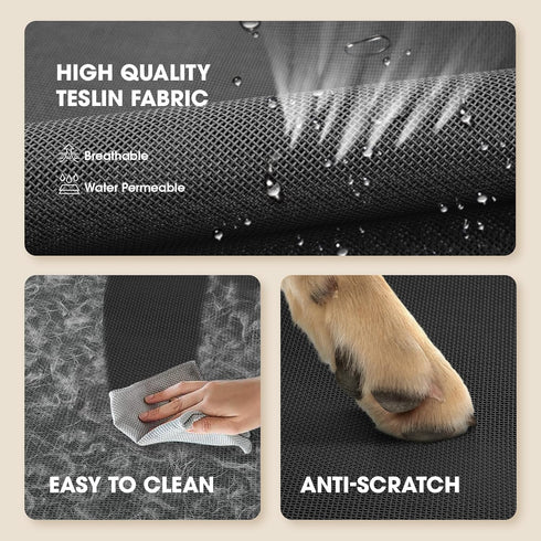 Elevated Dog Bed, Raised Outdoor Bed for Medium Dogs, Portable Cooling Cot with Breathable & Washable Mesh, Indoor &