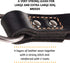 ADITYNA Short Leather Traffic Dog Leash - 12" length x 1" wide for Medium, Large, Extra-Large Breeds