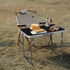 BIVVI 2.3 Foot Small Folding Table Portable Lightweight Utility Side Tables with Carrying Handle, Outdoor Aluminum