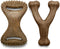 Benebone 2-Pack Wishbone/Dental Durable Chew Toys, Real Bacon Flavor, Made in USA, Large Size