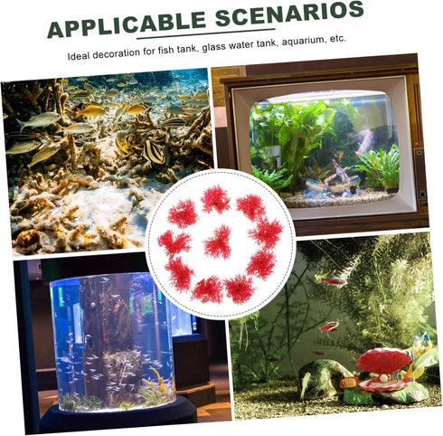 LIOOBO 10pcs Aquarium Decoration, Underwater Plant Model for Fish Tank, Simulation Aquatic Plant Decor for Small Tanks